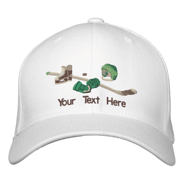 Hockey Gear - Anpassen Bestickte Baseballkappe (Vorderseite)