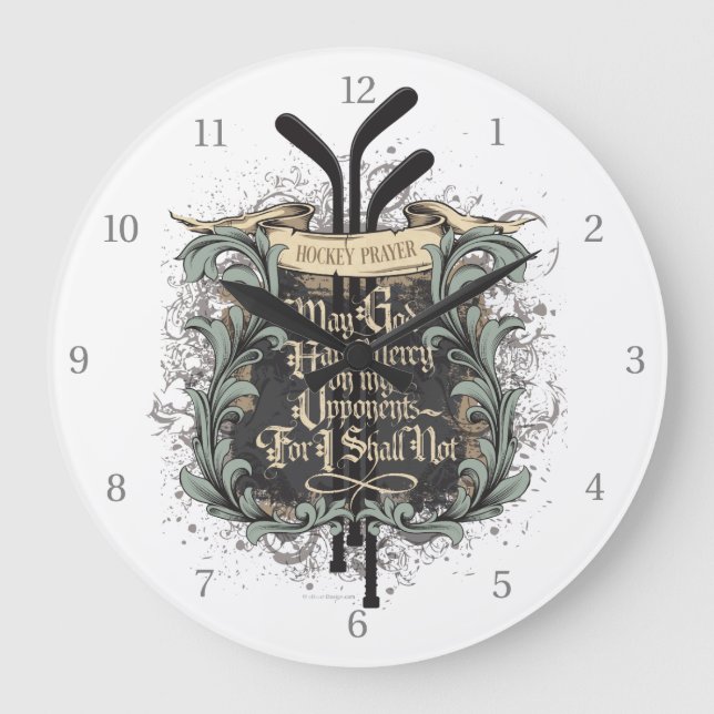 Hockey Gebet Große Uhr (Vorderseite)