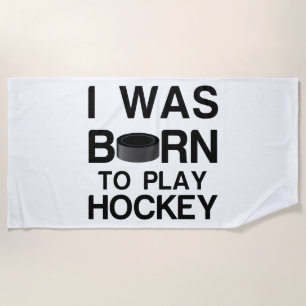 Hockey-Geboren Strandtuch