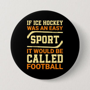 Hockey gegen Fußball Button