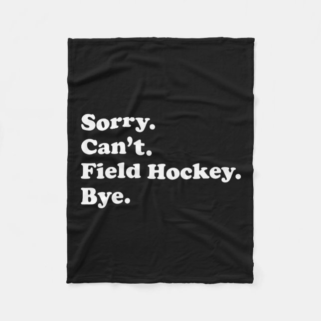 Hockey-Geschenk für Männer Frauen Jungen oder Mädc Fleecedecke (Vorderseite)