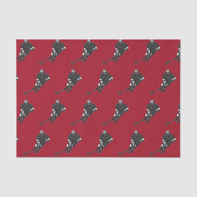 Hockey-Geschenk Seidenpapier (Vorderseite)