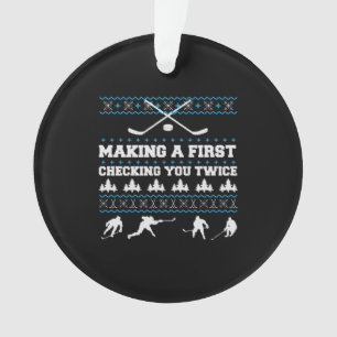 Hockey-Geschenk Weihnachten Weihnachten Ugly Sweat Ornament