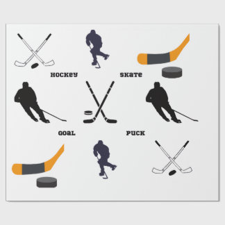 Hockey-Geschenkpapier Geschenkpapier