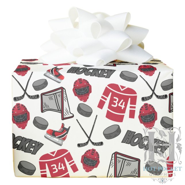 Hockey-Geschenkpapier Geschenkpapier (Von Creator hochgeladen)