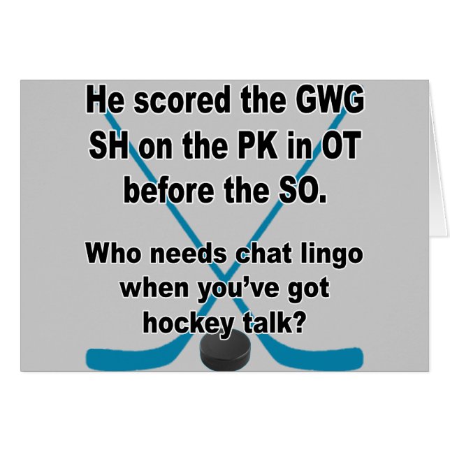 Hockey-Gespräch (Vorderseite (Horizontal))