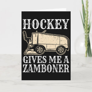 Hockey gibt mir ein Zamboner Lustiges Hockey Karte