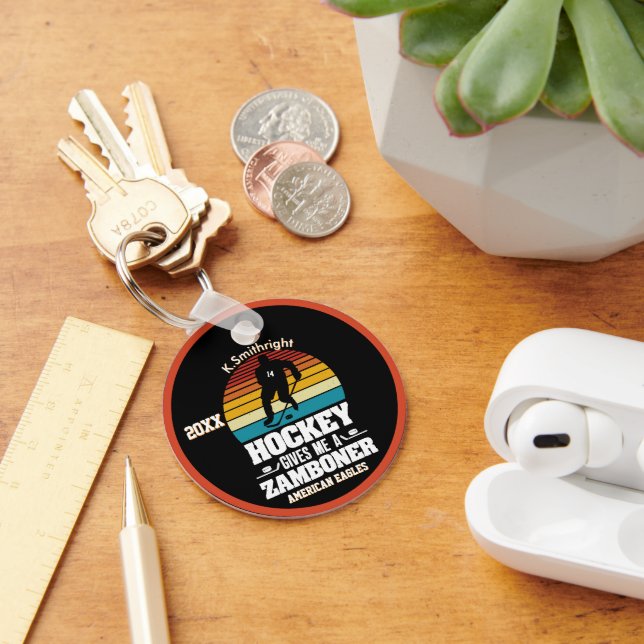 Hockey gibt mir einen Zamboner Schlüsselanhänger (Schreibtisch)