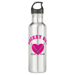 Hockey-Girl-Herz Edelstahlflasche