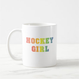 Hockey Girl Rainbow Kaffeetasse