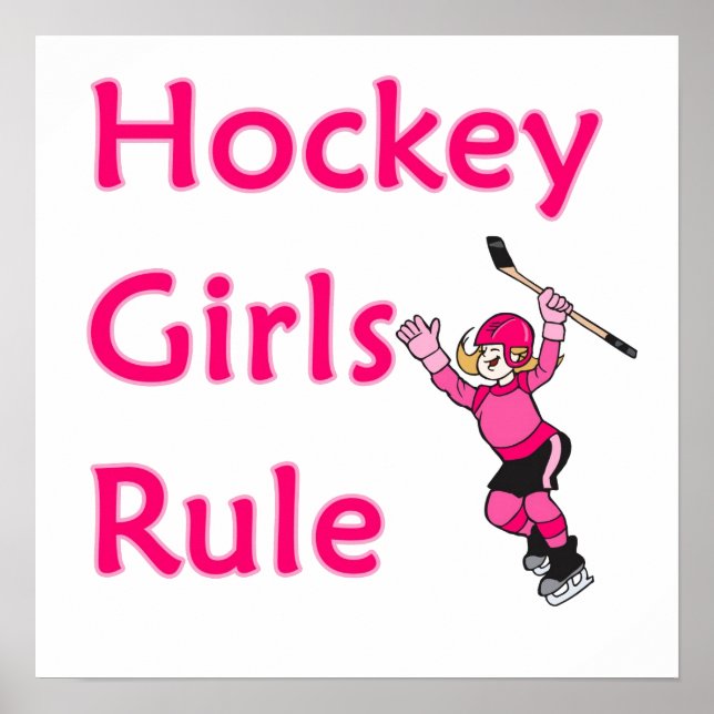 Hockey-Girls-Regel Poster (Vorne)