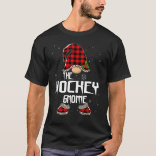 Hockey-Gnome-Buffalo-Kariert-Passende Familien-Wei T-Shirt