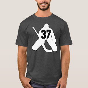 Hockey Goalie DEINE Nummer 37 Männer Frauen Mädche T-Shirt