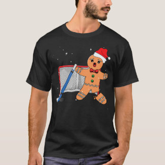 Hockey Goalie Gingerbread Goalkeeper Funny Christm T-Shirt