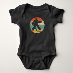 Hockey Goalie Hockey Silhouette Retro Sport Baby Strampler