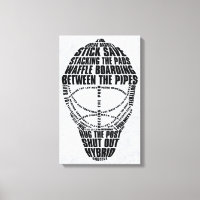 Hockey Goalie Mask Canvas Print