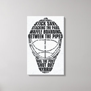 Hockey Goalie Mask Canvas Print Leinwanddruck