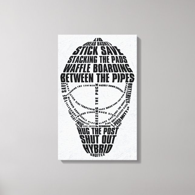 Hockey Goalie Mask Canvas Print Leinwanddruck (Vorderseite)