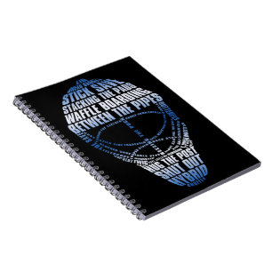 Hockey Goalie Mask Notebook Notizblock