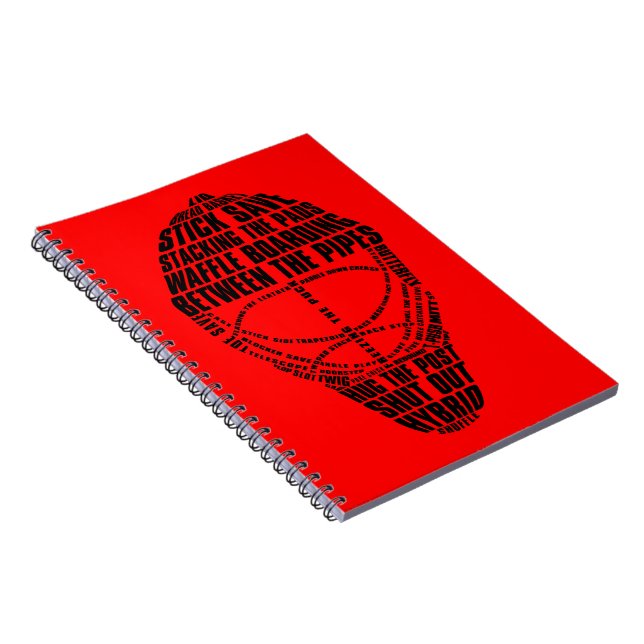 Hockey Goalie Mask Notebook Notizblock (Rechte Seite)