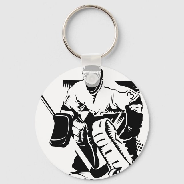 Hockey Goalie Schlüsselanhänger (Vorderseite)