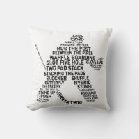 Hockey Goalie Typografie Anpassbare Kissen