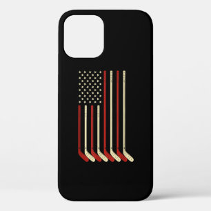 Hockey Goalie USA Flag Hockey Stick Eishockey Case-Mate iPhone Hülle
