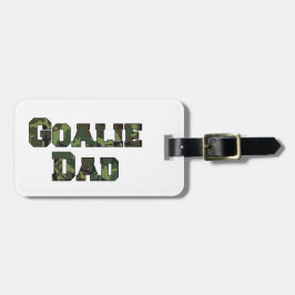 Hockey Goalie Vater Camouflage Letting Gepäckanhänger