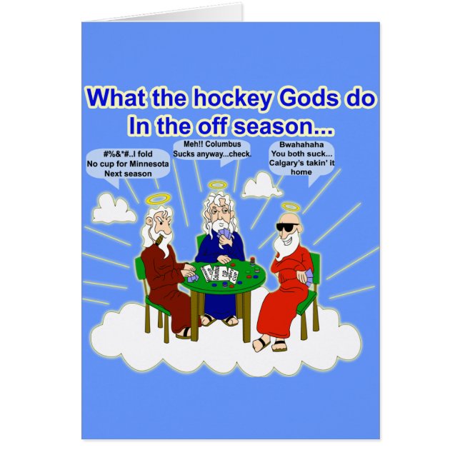 Hockey-Gott-Karte (Vorne)