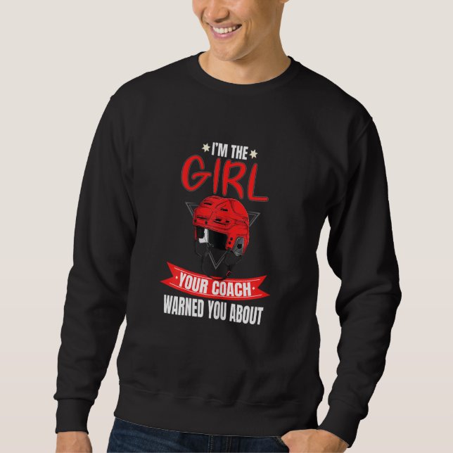Hockey-Grafik für Frauen und Mädchen Sweatshirt (Vorderseite)