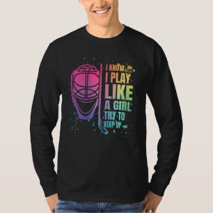 Hockey-Grafik für Frauen und Mädchen T-Shirt