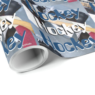 Hockey-Grafik-Kunst Geschenkpapier