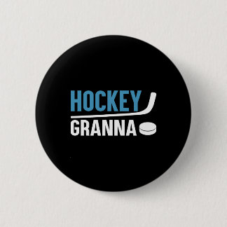 Hockey Granna Love Hockey Player  Button