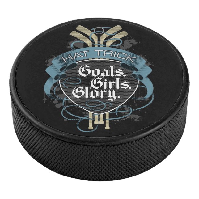 (Hockey Hat Trick) Goals Girls Glory Eishockey Puck (3/4)