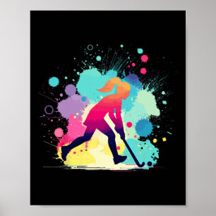 Hockey, Hockey-Grafik, Für Mädchen und Poster