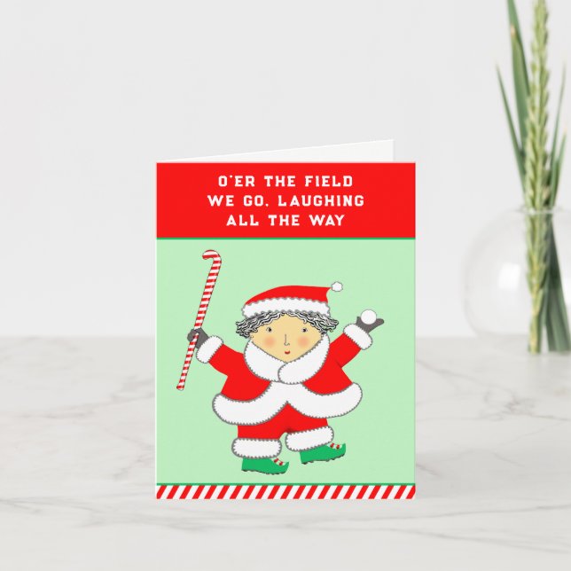 Hockey-Holiday Card Feiertagskarte