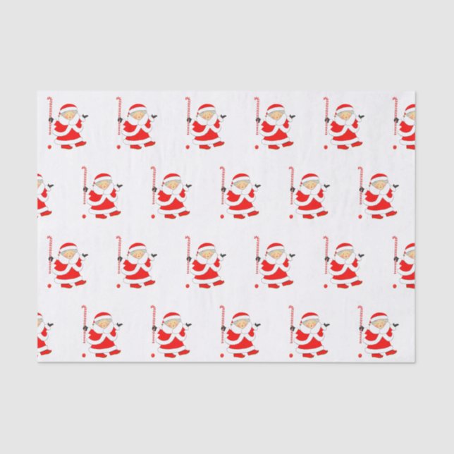 Hockey Holiday Geschenkpapier Seidenpapier (Vorderseite)