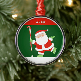 Hockey Holiday Keepake-Geschenk Ornament Aus Metall