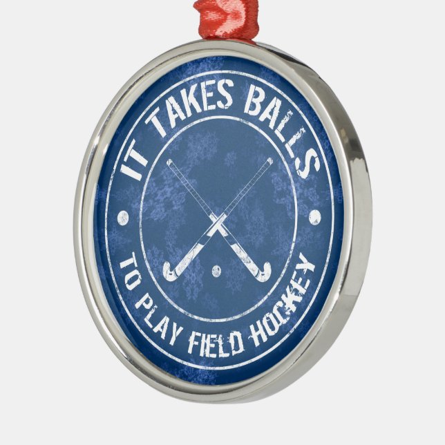 Hockey Holiday Ornament Funny Field (Links)