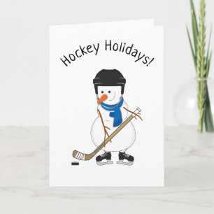 Hockey Holidays Snowman Weihnachten
