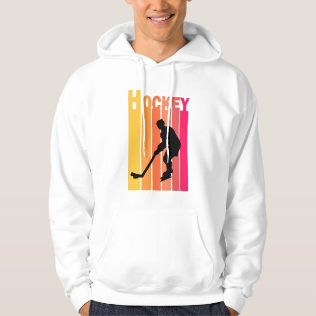 Hockey Ice Retro Vintag Hoodie (Vorderseite)