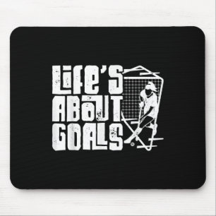 Hockey im Leben dreht sich um Ziele (und Ists)  Mousepad