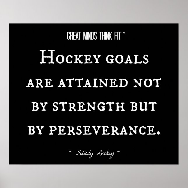 Hockey Inspirational Quote 2003 Poster (Vorne)