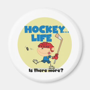 Hockey ist da Mehr T - Shirt und Geschenke Magnet