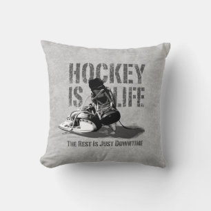 Hockey ist das Lebenswirbelkissen Kissen