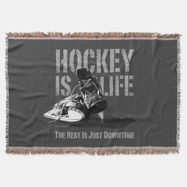 Hockey ist der Lebenswirbel Decke (Vorderseite)