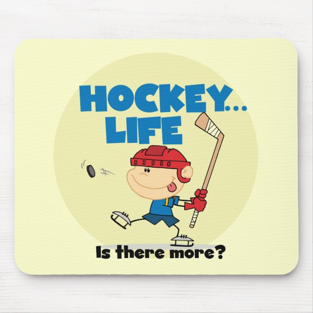 Hockey ist dort mehr T - Shirts und Geschenke Mousepad (Vorne)