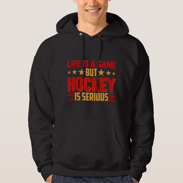 Hockey ist ernst hoodie (Vorderseite)