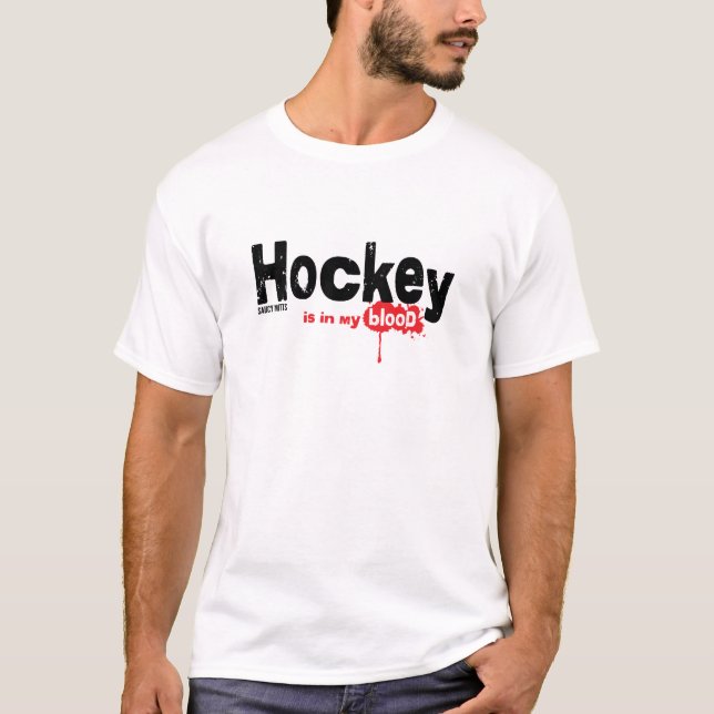 Hockey ist in meinem Blut T-Shirt (Vorderseite)