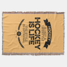 Hockey ist kein Lifestyle Decke